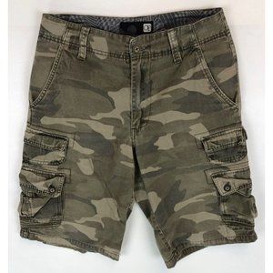OP Camouflage Cargo Shorts 28 Outdoor Pockets Casual Cotton Men's
